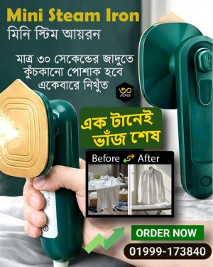 "মিনি পোর্টেবল স্টিম আয়রন