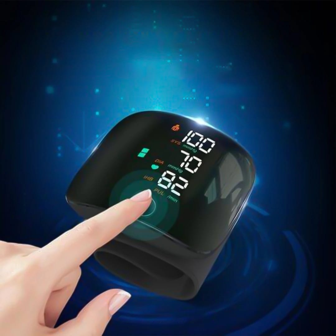 Rechargeable Digital Touch Screen Wrist type Blood-Pressure Machine/ BP Machine - Image 2
