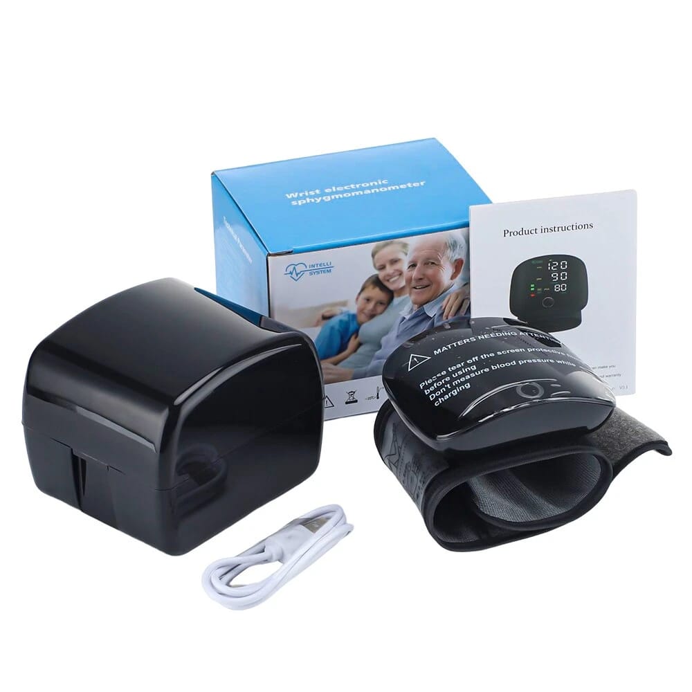 Rechargeable Digital Touch Screen Wrist type Blood-Pressure Machine/ BP Machine - Image 3