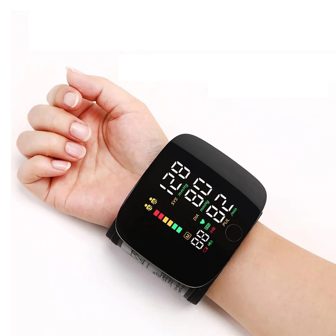 Rechargeable Digital Touch Screen Wrist type Blood-Pressure Machine/ BP Machine - Image 4